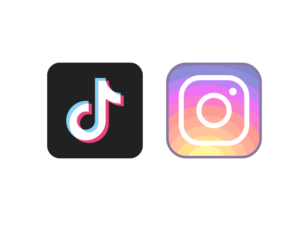 Logos Tik Tok et Instagram