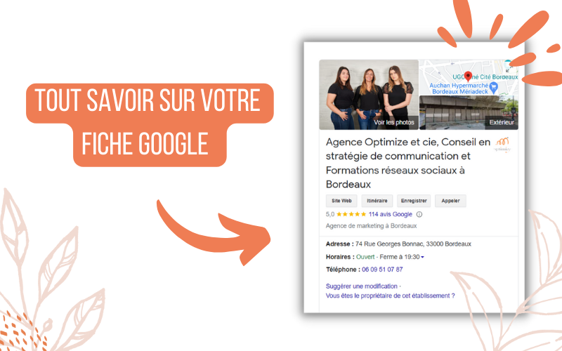 Gérer une fiche établissement Google